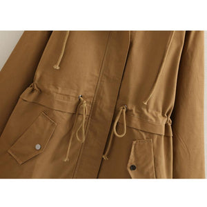 2019 Female Windbreaker Coats Long Hooded Outerwear Loose Spring Autumn Trench Coat Women Tops