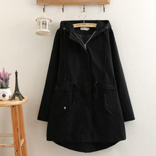 Load image into Gallery viewer, 2019 Female Windbreaker Coats Long Hooded Outerwear Loose Spring Autumn Trench Coat Women Tops