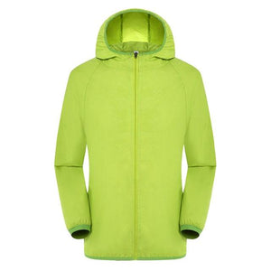 Men's Women Casual Jackets Candy Color Windproof Ultra-Light Rainproof Windbreaker Hooded Coat