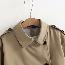 Load image into Gallery viewer, Women Casual Solid Color Double Breasted Outwear Sashes Office Coat Chic Epaulet Design Long Trench