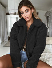 Load image into Gallery viewer, 2019 Winter Arrival Women Cotton Fluffy Long Sleeve Jacket Ladies Warm Outerwear Cardigan Coat